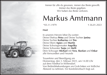 Anzeige von Markus Amtmann von MGO