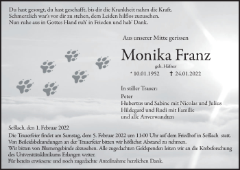 Anzeige von Monika Franz von MGO