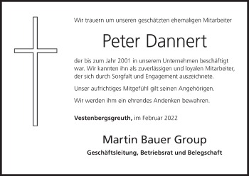 Anzeige von Peter Dannert von MGO