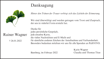 Anzeige von Rainer Wagner von MGO