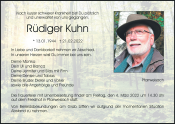 Anzeige von Rüdiger Kuhn von MGO