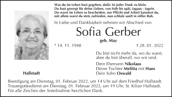Anzeige von Sofia Gerber von MGO
