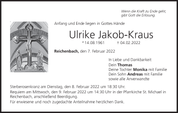 Anzeige von Ulrike Jakob-Kraus von MGO