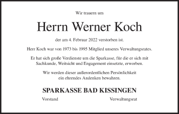 Anzeige von Werner Koch von MGO