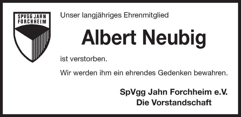  Traueranzeige für Albert Neubig vom 16.03.2022 aus MGO