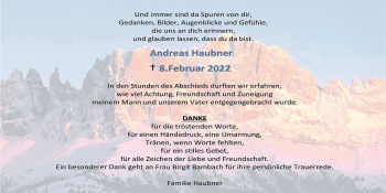 Anzeige von Andreas Haubner von MGO