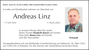 Anzeige von Andreas Linz von MGO