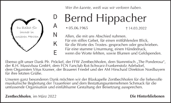 Anzeige von Bernd Hippacher von MGO