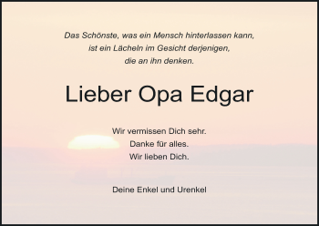Anzeige von Edgar  von MGO