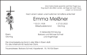 Anzeige von Emma Meißner von MGO
