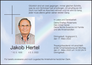 Anzeige von Jakob Hertel von MGO
