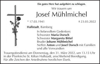 Anzeige von Josef Mühlmichel von MGO