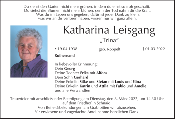 Anzeige von Katharina Leisgang von MGO