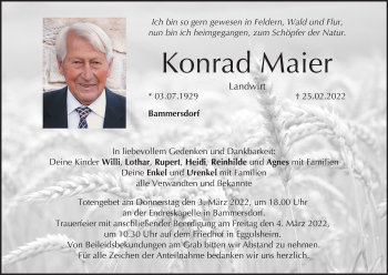 Anzeige von Konrad Maier von MGO