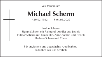 Anzeige von Michael Scherm von MGO
