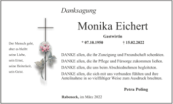 Anzeige von Monika Eichert von MGO