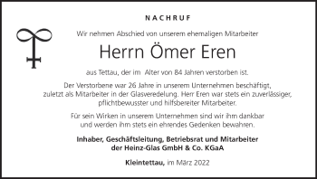 Anzeige von Ömer Eren von MGO