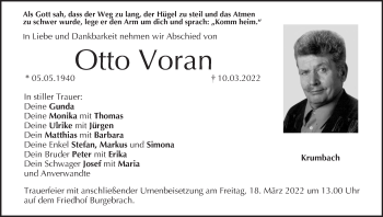 Anzeige von Otto Voran von MGO