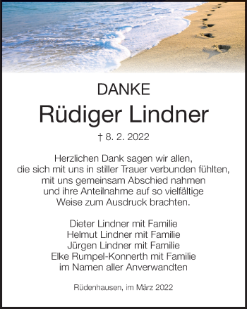 Anzeige von Rüdiger Lindner von MGO