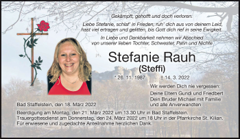 Anzeige von Stefanie Rauh von MGO