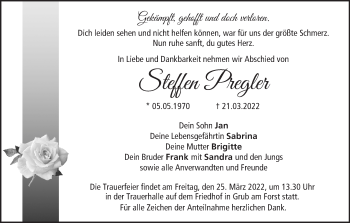 Anzeige von Steffen Pregler von MGO