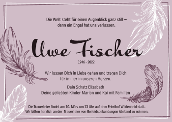 Anzeige von Uwe Fischer von MGO