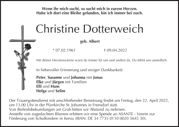 Anzeige von Christine Dotterweich von MGO