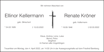 Anzeige von Ellinor Kellermann von MGO