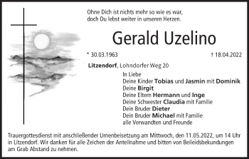 Anzeige von Gerald Uzelino von MGO