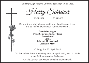 Anzeige von Harry Schreiner von MGO