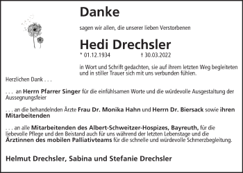 Anzeige von Hedi Drechsler von MGO