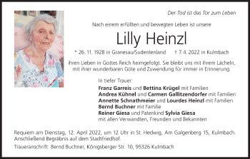 Anzeige von Lilly Heinzl von MGO