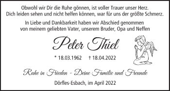 Anzeige von Peter Thiel von MGO