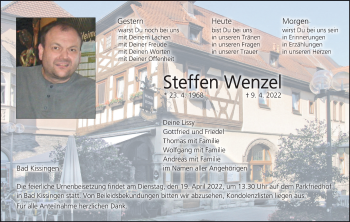 Anzeige von Steffen Wenzel von MGO