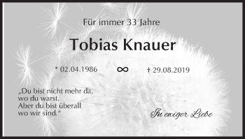 Anzeige von Tobias Knauer von MGO