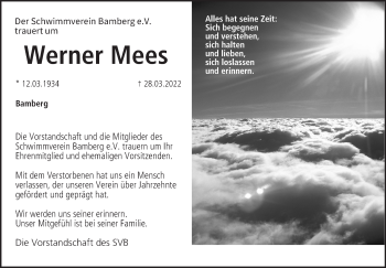 Anzeige von Werner Mees von MGO