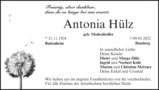 Anzeige von Antonia Hülz von MGO