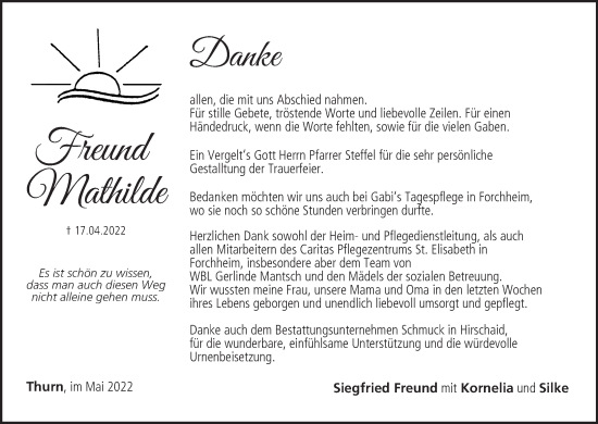 Anzeige von Freund Mathilde von MGO