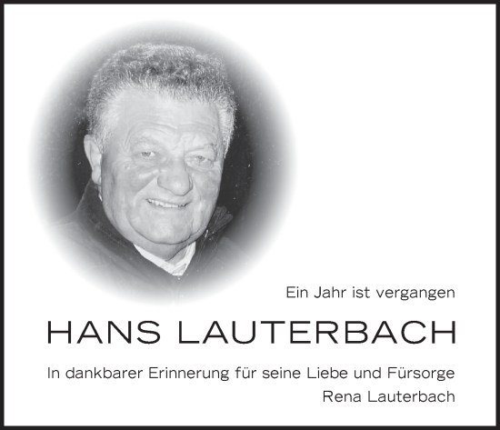 Anzeige von Hans Lauterbach von MGO