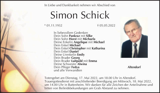 Anzeige von Simon Schick von MGO