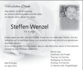 Anzeige von Steffen Wenzel von MGO