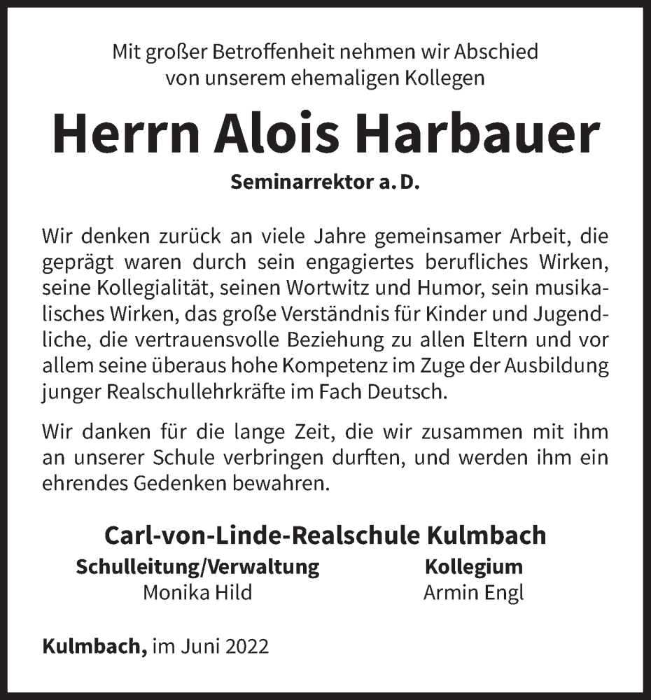  Traueranzeige für 3173731-1  vom 07.06.2022 aus MGO