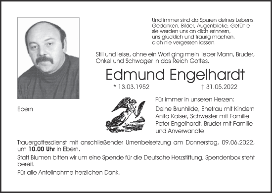 Anzeige von Edmund Engelhardt von MGO