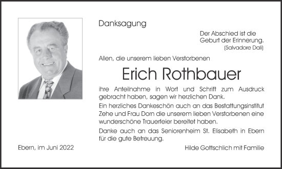 Anzeige von Erich Rothbauer von MGO