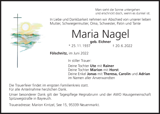 Anzeige von Maria Nagel von MGO