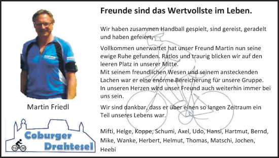 Anzeige von Martin Friedl von MGO