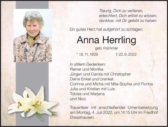 Anzeige von Anna Herrling von MGO