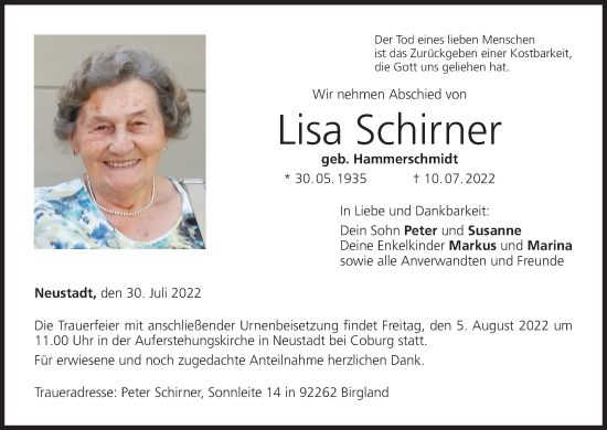 Anzeige von Lisa Schirner von MGO