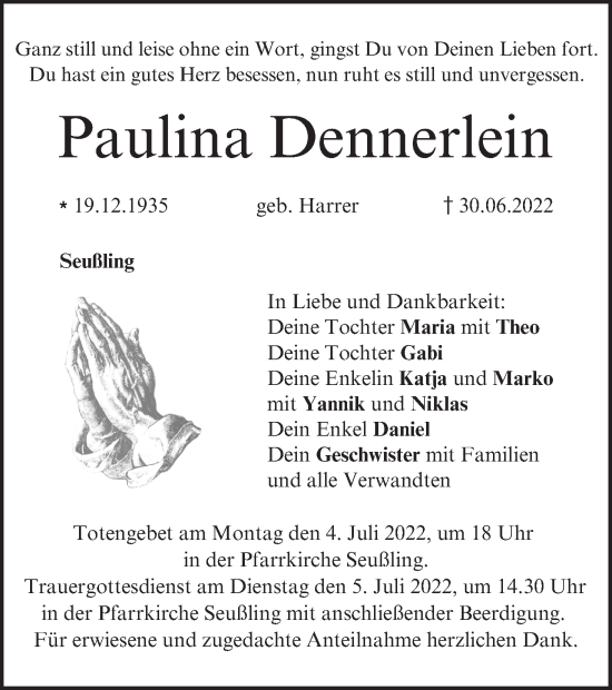 Anzeige von Paulina Dennerlein von MGO