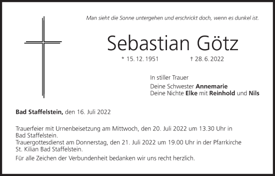 Anzeige von Sebastian Götz von MGO